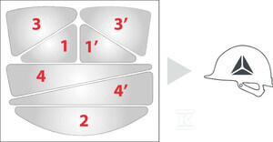 NAKLEJKI ODBLASKOWE CZARNE