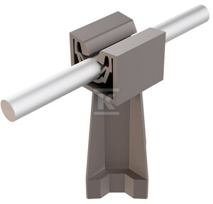 SŁUPEK: H=6,2CM, BRĄZOWY /TW/