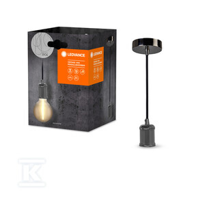 OPR.LED VINT PEND BOBBIN GUN METAL