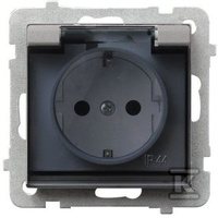 GN.1-KR.Z/U IP44 SCHU.SREBRO MAT SONATA