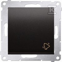 PRZ.DZWON.+RAM.IP20/44 ANTRACYT SIMON54