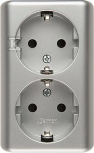 EGSZ2SNZ/43 GNIAZDO SIMON54 SREBRO MAT