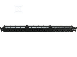 PATCH PANEL LED UTP KAT.6 24 PORT LSA 1U