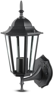 OPRAWA ŚCIENNA E27 VT-749 CZARNA IP44