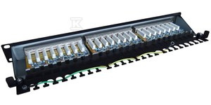 PATCH-PANEL 19" 24X RJ45 S/FTP KAT. 6 1U