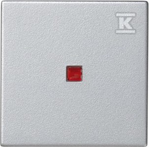 KLAWISZ K45 45X45 PODŚW.CZ.ALU