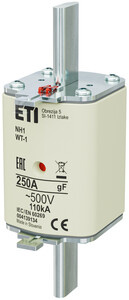 WKŁADKA NH1/WT-1 GF 250A/500V G