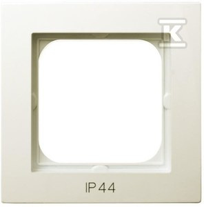 RAMKA 1-KR.DO ŁĄCZNIKA IP44 ECRU AS