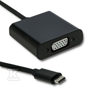 ADAPTER USB 3.1C MĘSKI/VGA ŻEŃSKI 0,2