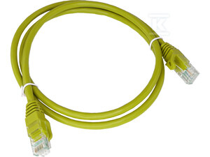 PATCH-CORD U/UTP KAT.6 PVC 5.0M ŻÓŁTY