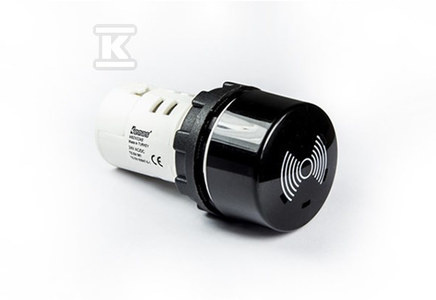 BUZZER MONOBL.230V AC CZARNY