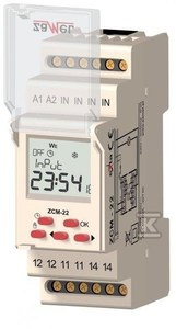 ZCM-22 PROG.CZAS.1-KAN.TYG.-ROK 230VAC