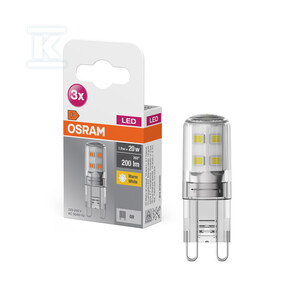 ŻAR.LED BASE PIN G9 1.9W 827 CLR