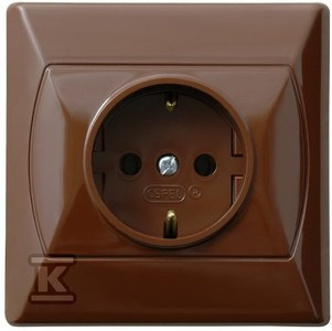 GN.1-KR.Z/U SCHUKO AKCENT BRĄZ