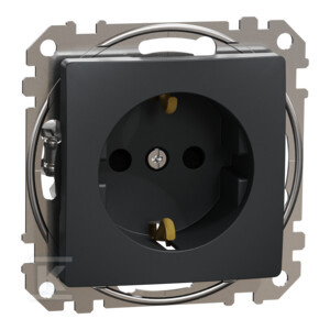 GN.SCHUKO PRZ.CZARNY ANTRACYT SEDNA DES