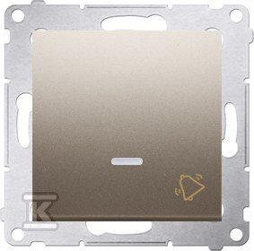 PRZYCISK DZWON.PODŚW.ZŁOTY MAT SIMON54