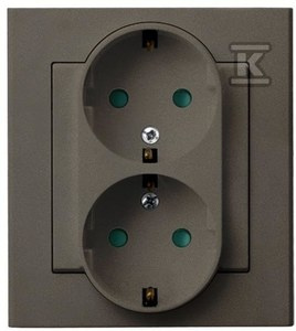 GN.2-KR.Z/U SCHUKO PRZ.CZARNY MET.SONATA