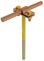 UCHWYT NA DRUT WKRĘCANY: H=25CM /CU/