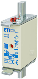 WKŁADKA NH000 GG 35A/400V