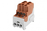 BLOK ROZ.DBR 100A 2X25/6X10 BRĄZOWY