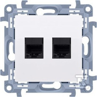 GN.KOMP.RJ45.5E+TELEF.RJ12 BIAŁE SIMON1