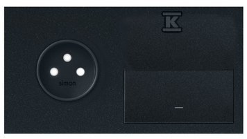 10020221-238 PANEL SIMON100 CZARNY MAT