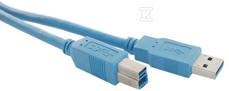 KABEL USB 3.0A MĘSKI B MĘSKI 1M
