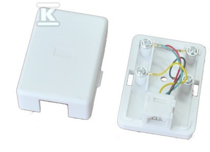 GNIAZDO NATYNK TELEFON. UTP RJ11 (6P4C)