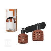 OPR.DEK. CLAY WIN WALL 2XE27 BRN