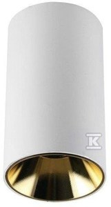 OPR SUFIT V-TAC GU10 OKR N/T BIAŁ+ZŁOT