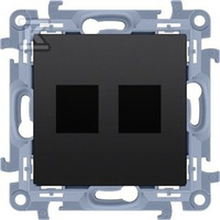 POKRYWA GN.TELEIN.PŁ.2-KR.CZARNY SIMON1