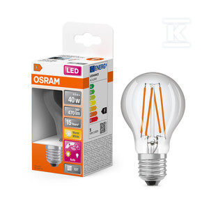ŻAR.LED DAYL SEN CLAS 4.9W 827 CLR E27