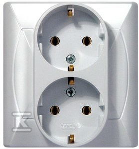GN.2-KR.Z/U SCHUKO AKCENT BIAŁY