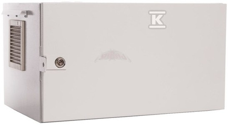 SZAFA19"6UX600X400,DRZ.PEŁNE,ZEW,SZARA