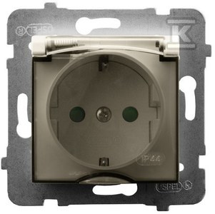 GN.1-KR.Z/U SCHUKO IP44 PR.TRA.ECRU ARIA