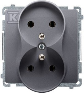 GN. PODW. Z UZ., ?16A, 250V~, SREBR. MA