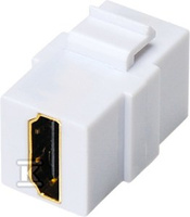 GNIAZDO HDMI KEYSTONE 2X ŻEŃSKIE BIAŁ