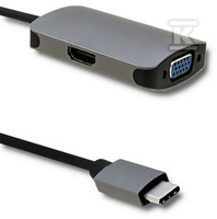 HUB 3.1 2W1/HDMI 4K/VGA