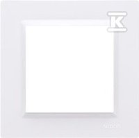 ŁĄCZNIK KRZYŻOWY BIAŁY+RAMKA SIMON10