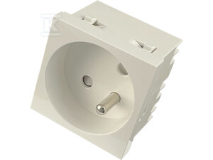 MODULARNE GNIAZDO ELEKTRYCZNE 2P+Z, 45X4