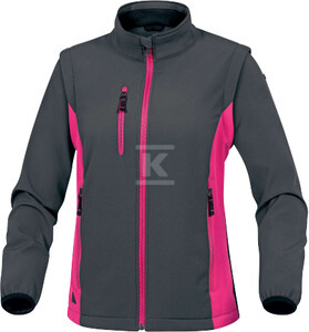 BLUZA MYSEN2 SZARY/FUKSJA S