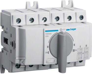 MODUŁOWY PRZEŁĄCZNIK ZASILANIA 3X63A