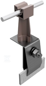 UCHWYT ZE SŁUPKIEM NA FELC:BRĄZOWY TW/