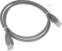 PATCH-CORD U/UTP KAT.6A LSOH 0.25M SZARY