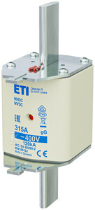 WKŁADKA NH3C GG 315A/400V