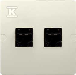 GN.KOMP/TELEF.RJ45+RJ12 BEŻ.BMF5T02