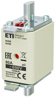 WKŁADKA NH00 GG 80A/690V