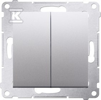 PRZ.PODW.+RAM.IP20/44 SREBR.MAT SIMON54