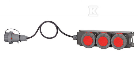 R.TRIBOX 3X32/5+P 5X4-3M OPD+W32/5 IP65