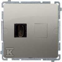 BMGHDMI.01/29 GNIAZDO BASIC SATYNOWY